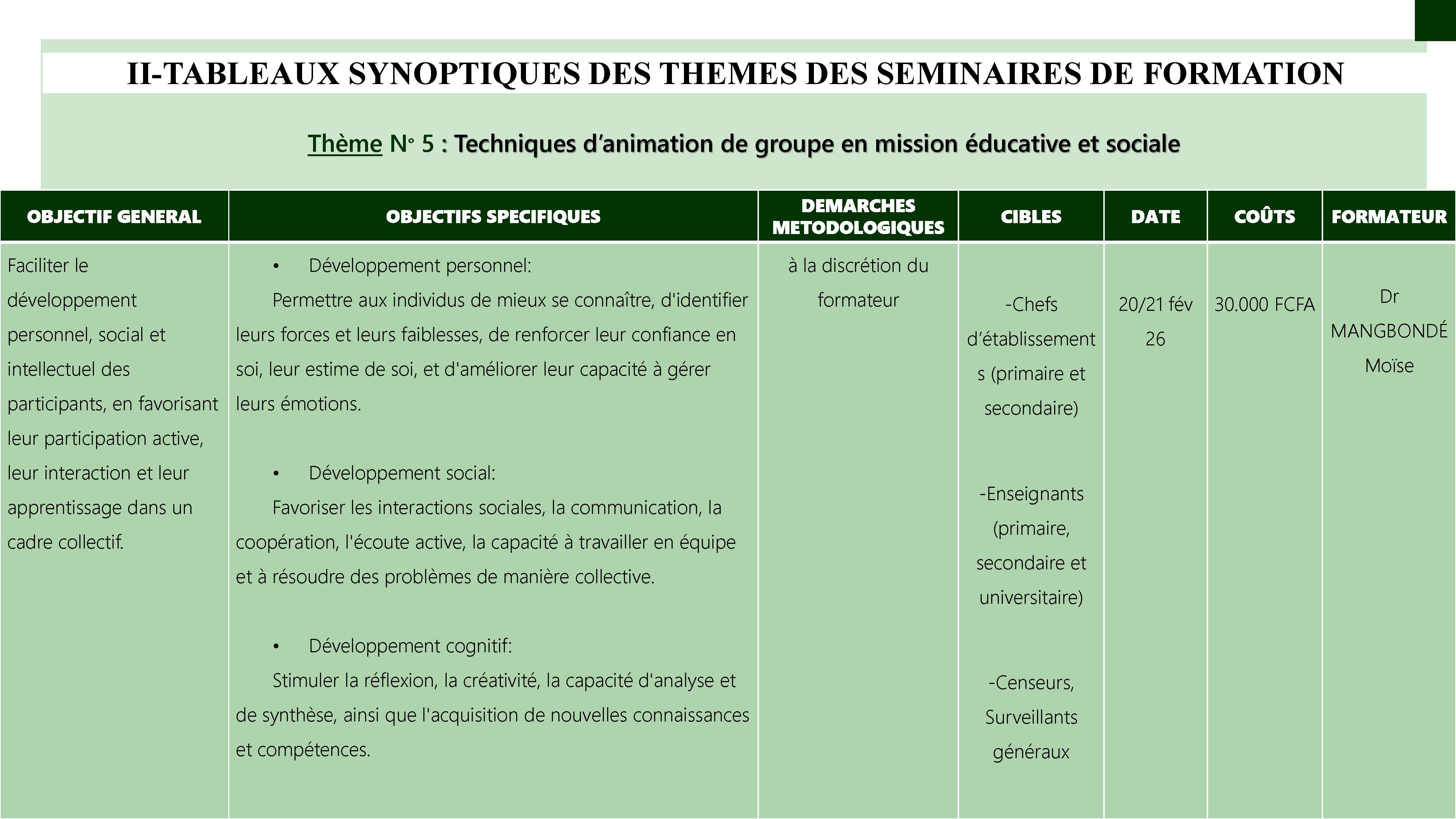 Catalogue de formation page 11